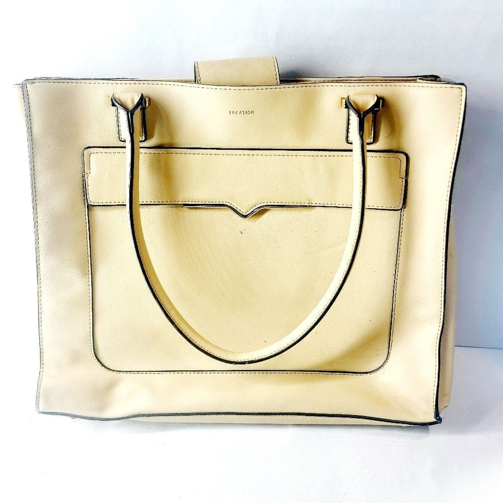 Location Canvas Leather Tote Bag - Picture 1 of 7